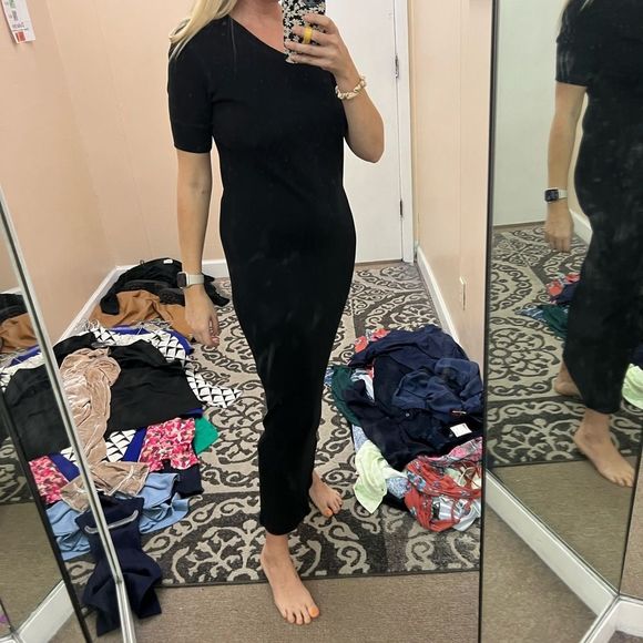 Ralph Lauren Maxi Dress Black Small - Picture 1 of 3